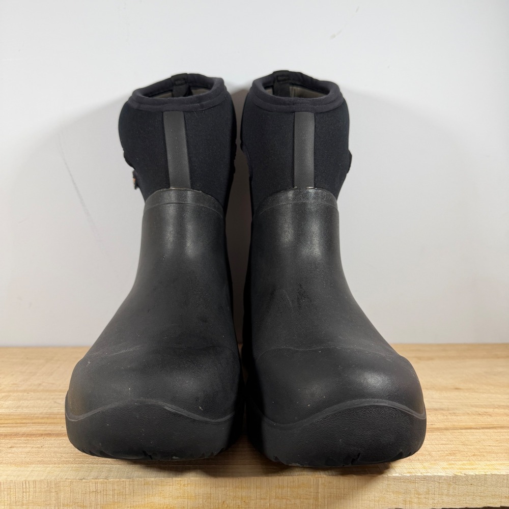 Bogs Bozeman Boots Mens Size 10 Black Mid Waterproof Insulated Winter Rain 71972 - Picture 4 of 6